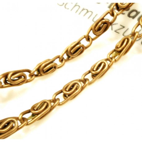 Leisure-Beads - 2m bronzefarben Königskette 9,3x2,9x3,4mm - Schmuckzubehör