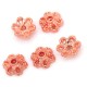 10x kleine rose goldfarben Perlenkappen ca. 5x2,5mm rosegoldfarben Perlen Kappen - Schmuckzubehör rose goldfarben Perlenkappe