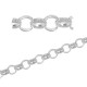 2m silber Kette aus Aluminium 7mm Gliederkette - Schmuckzubehör