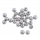 5x Edelstahl Perle 5mm silber Spacer Metallperle - Edelstahl Schmuckzubehör