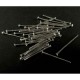 30 silber Nietstifte 18mm silberfarben Schmuckdraht mit Kopf - Schmuckzubehör