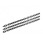 1m schwarze Gliederkette 3x4,6x0,9mm - schwarzes Schmuckzubehör