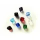 9x Kristallglasperlen in Rhombenform 8x8mm bunter Perlenmix - Leisure-Beads DIY