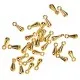 10x goldfarben Anhänger 7x3mm für Verlängerungskettchen - Schmuckzubehör - Leisure-Beads DIY