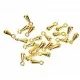 10x hellgoldfarben Anhänger 7x3mm für Verlängerungskettchen - Schmuckzubehör - Leisure-Beads DIY