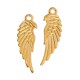 1x hellgoldfarben Engelsflügel 33x11mm goldfarbene Schmuckanhänger - goldfarben Schmuckzubehör