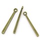 2x bronze Schmuckanhänger 27x4mm stabform - bronze Schmuckzubehör