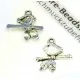 2x silber Vogel Anhänger 17x18mm Schmuckanhänger - Schmuckzubehör - Leisure-Beads DIY