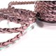 1m altrosa PU-Lederband 7mm flach - Schmuckzubehör