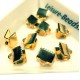 10x goldfarben Bandklemme 7mm mit glatter Oberfläche Bandklemmen - goldfarben Schmuckzubehör