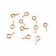 Rosegoldfarbene Schmuckhaken Perlenhaken 10mm - Schmuckzubehör