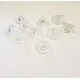 4 Stück Silikon Ohrstopper 11x6mm - Schmuckzubehör Ohrringe basteln - Leisure-Beads DIY