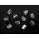 10x silber Bandklemme 8mm silberfarbene Bandklemmen - Schmuckzubehör - Leisure-Beads DIY