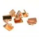 10x rosegoldfarben Bandklemme 10mm - Schmuckzubehör - Leisure-Beads DIY