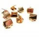 10x rosegoldfarben Bandklemme 8mm - Schmuckzubehör - Leisure-Beads DIY