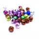 10x bunte Glöckchen 8x8mm im Mix als Schmuckanhänger - Schmuckzubehör - Leisure-Beads DIY