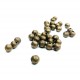 10x bronze Stardust 4mm angerauhte Metallperlen Kugel Spacer - Schmuckzubehör Metallperlen