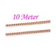 10m kupferfarbene Gliederkette 1,5x1mm kupfer - kupfer Schmuckzubehör