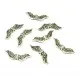 2x silberfarbene Engelsflügel 23x7mm Metallperlen - Schmuckzubehör Metallperlen - Leisure-Beads DIY