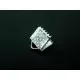 Silber Bandklemme 6mm silberfarben - Leisure-Beads DIY