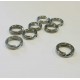 5x Edelstahl Spaltring 7mm Doppelring - Schmuckzubehör