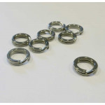 5x Edelstahl Spaltring 7mm x 2mm Doppelring - Schmuckzubehör