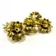 2x antikgoldfarbene Perlenkappen 12x12mm - Schmuckzubehör goldfarben Perlenkappe - Leisure-Beads DIY