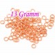 Ca. 13g rosegoldfarben Biegering 5mm Stärke 0,8mm rund Biegering rosegoldfarben Biegeringe - rose goldfarben Schmuckzubehör Bieg