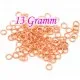 Ca. 13g rosegoldfarben Biegering 5mm Stärke 0,8mm rund Biegering rosegoldfarben Biegeringe - rose goldfarben Schmuckzubehör Bieg - Leisure-Beads DIY
