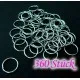 360x silber Biegering 9mm Stärke 0,7mm rund silberfarbene Biegeringe - Schmuckzubehör Biegering - Leisure-Beads DIY