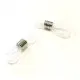 2x weiß silberfarbene Brillenketten Verbinder - Schmuckzubehör - Leisure-Beads DIY