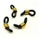 2x schwarz goldfarbene Brillenösen 20x6mm - Schmuckzubehör - Leisure-Beads DIY