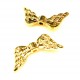 2x goldfarbene Engelsflügel Perlen 20x10mm - Schmuckzubehör