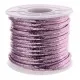 1m rosa metallic PU Lederband 3x2mm Kunstleder - Schmuckzubehör - Leisure-Beads DIY
