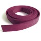 1m auberginefarbenes Kunstlederband 10x1,5mm - Schmuckzubehör Lederband