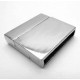 1x silber Magnetverschluss 22x24x5,5mm Innen 21x3mm silber Einklebverschluss - Schmuckzubehör Schmuckverschluss