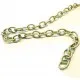 90cm grüne Stoffkette 12x8mm Textile Gliederkette - Schmuckzubehör Gliederkette - Leisure-Beads DIY