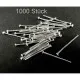 1000 Nietstifte 20mm hellsilberfarben Schmuckdraht mit Kopf Kopfstifte 20mm in platinfarben - Schmuckzubehör - Leisure-Beads DIY