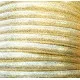 1m goldfarbenes PU Lederband 7x5mm Kunstleder - Schmuckzubehör - Leisure-Beads DIY