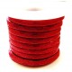 4,5m rotes PU-Lederband 5x2,5mm mit Wabenmuster - Schmuckzubehör Lederband