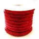 4,5m rotes PU-Lederband 5x2,5mm mit Wabenmuster - Schmuckzubehör Lederband - Leisure-Beads DIY