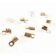 10x KC-goldfarbene Endkappe 6x2mm Bandklemme - Schmuckzubehör - Leisure-Beads DIY