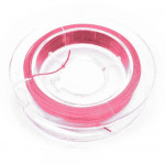 10m neonpink matt Schmuckdraht 0,38mm nylonummantelt - Schmuckzubehör