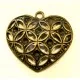 Bronzefarbener Herz Anhänger 28x31x4mm Schmuckanhänger - Schmuckzubehör - Leisure-Beads DIY