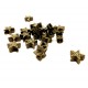 Bronzefarbene Metallperlen 6mm Sterne Perlen - Schmuckzubehör Metallperle