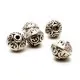 5x Metallperlen 7x7x6mm silberfarben Kugel Spacer - Schmuckzubehör Metallperle - Leisure-Beads DIY