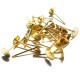 20 Stück goldfarben Edelstahl 4mm Ohrstecker zum Bekleben - Schmuckzubehör für Ohrringe