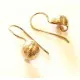2x vergoldete 925 Sterling Silber Ohrhaken 20x10x8mm - Schmuckzubehör aus 925 Silber - Leisure-Beads DIY