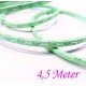 4,5m mint PU-Lederband 5x2,5mm mit Wabenmuster - Schmuckzubehör Lederband