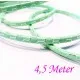 4,5m mint PU-Lederband 5x2,5mm mit Wabenmuster - Schmuckzubehör Lederband - Leisure-Beads DIY